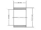 Ewellix Lineaire glijlager LPBR14 14x21.21x28mm foto