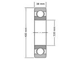 SKF Kogellager 6864/61864 MA (320x400x38mm) foto