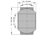 INA Gewrichtslager GE18 PB (18x35x23mm) foto