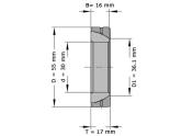 INA Gewrichtslager GE30 SX (30x55x17mm) foto