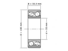 IBB Hoekcontactlager Tweerijig 5211/3211 (55x100x33.3mm) foto