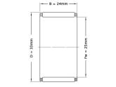 SKF Naaldlager K 25X33X24 (25x33x24mm) foto