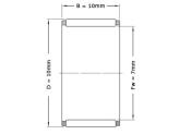SKF Naaldlager K 7X10X10 TN (7x10x10mm) foto