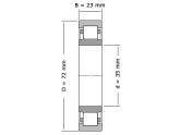 IBB Cilinderlager Eenrijig NU2207 (35x72x23mm) foto