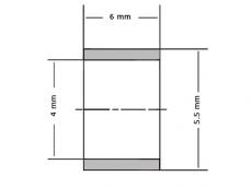 SKF Glijlager PCM040506 E VB055 4x5.5x6mm foto