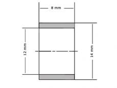 SKF Glijlager PCM121408 E 12x14x8mm foto