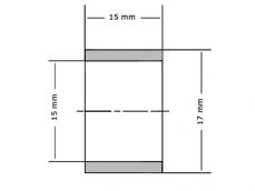 SKF Glijlager PCM151715 E 15x17x15mm foto