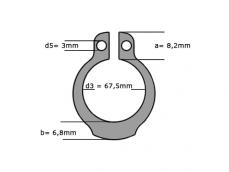 Seegerring DIN 471 72mm foto